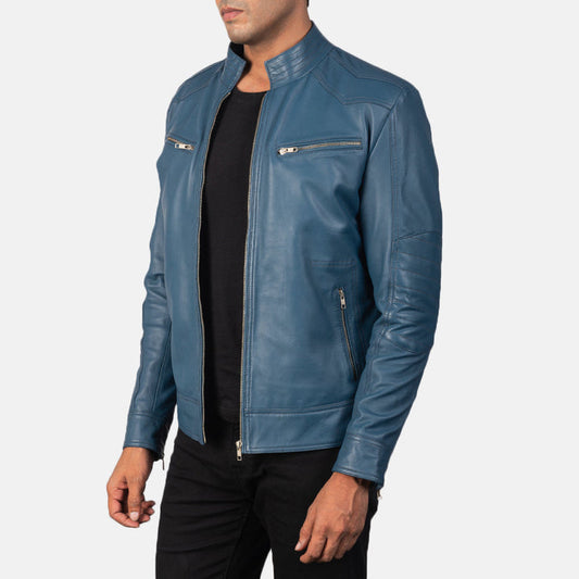 padded-shoulder-detail-on-blue-moto-leather-jacket