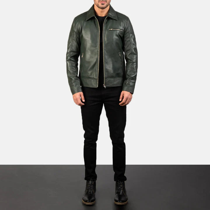 Slim-fit-men-motorcycle-leather-jacket-lifestyle-shot