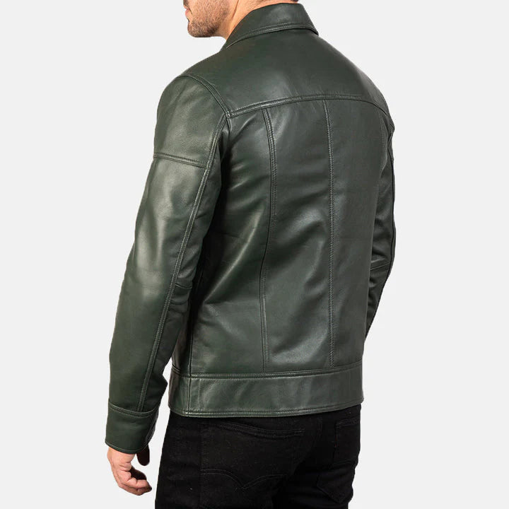 Back-view-of-premium-handcrafted-black-biker-leather-jacket