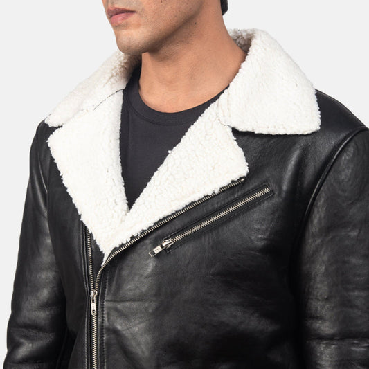 Close-up-of-polished-YKK-zipper-on-Artisan-biker-jacket