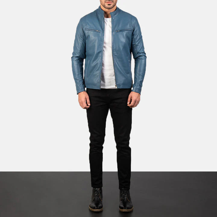 premium-slim-fit-blue-leather-cafe-racer-jacket
