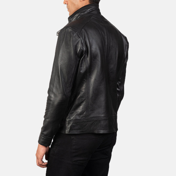 Premium-genuine-leather-biker-jacket-with-storm-flap-closure