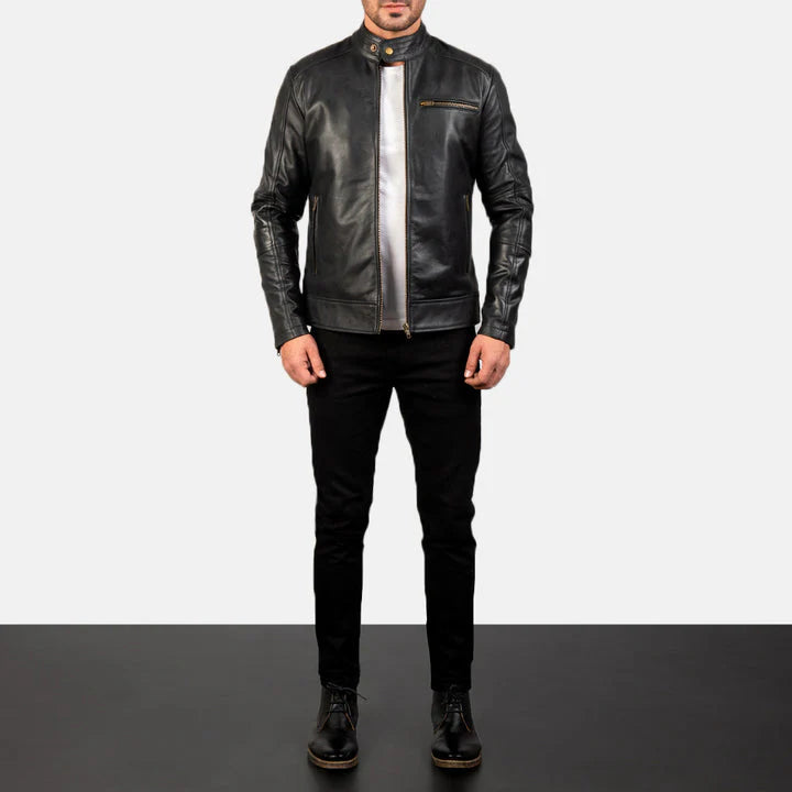 Premium-sheepskin-leather-biker-jacket-slim-fit-style