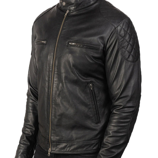 Detail-shot-of-quilted-stitching-on-black-leather-motorcycle-gear