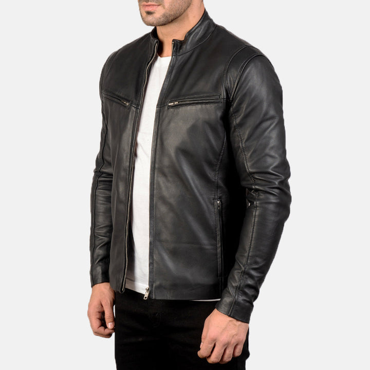 side-angle-men-black-leather-jacket-dual-chest-pockets