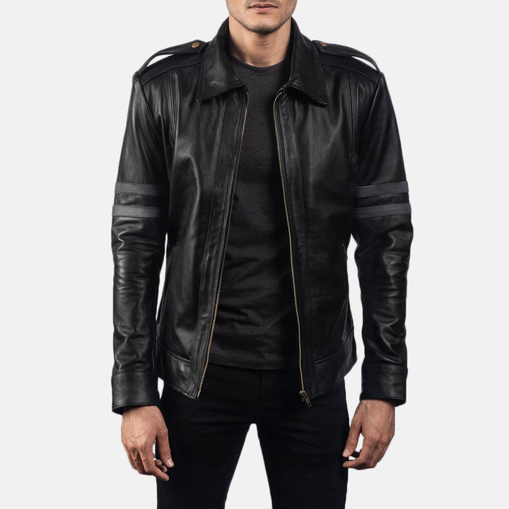 Mens-Genuine-Leather-Biker-Jacket-Leon-Kennedy-Style