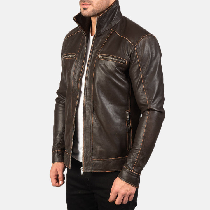 close-up-copper-stitching-on-dark-brown-leather-jacket