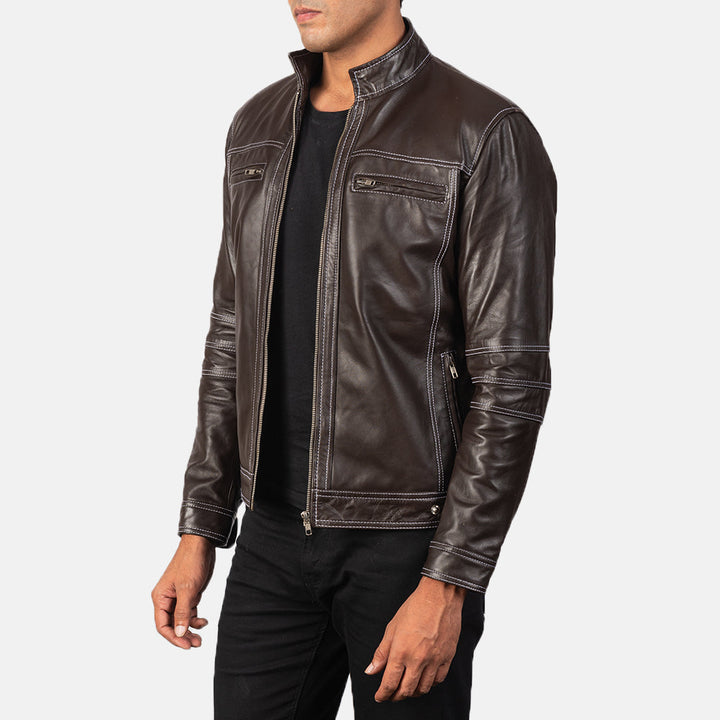 white-contrast-triple-stitching-on-brown-moto-jacket