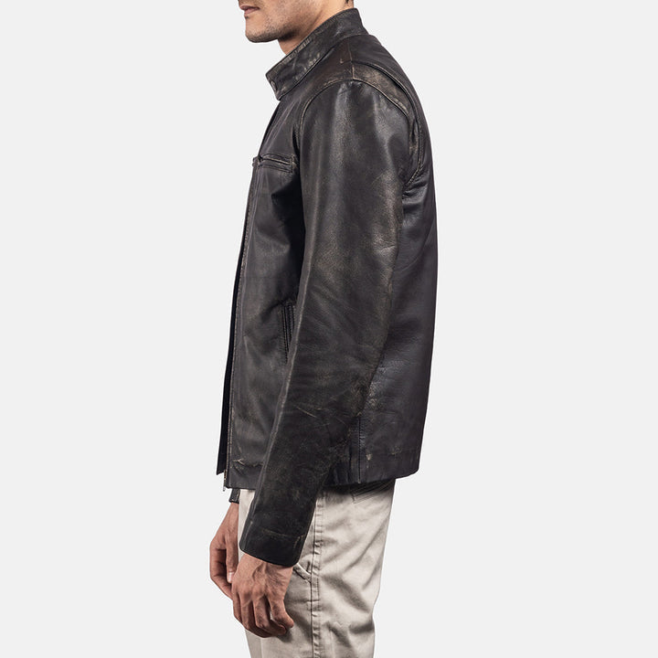 minimalist-charcoal-biker-leather-jacket-with-snap-collar
