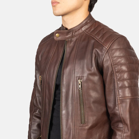 men-rugged-motorcycle-apparel-brown-leather-close-up
