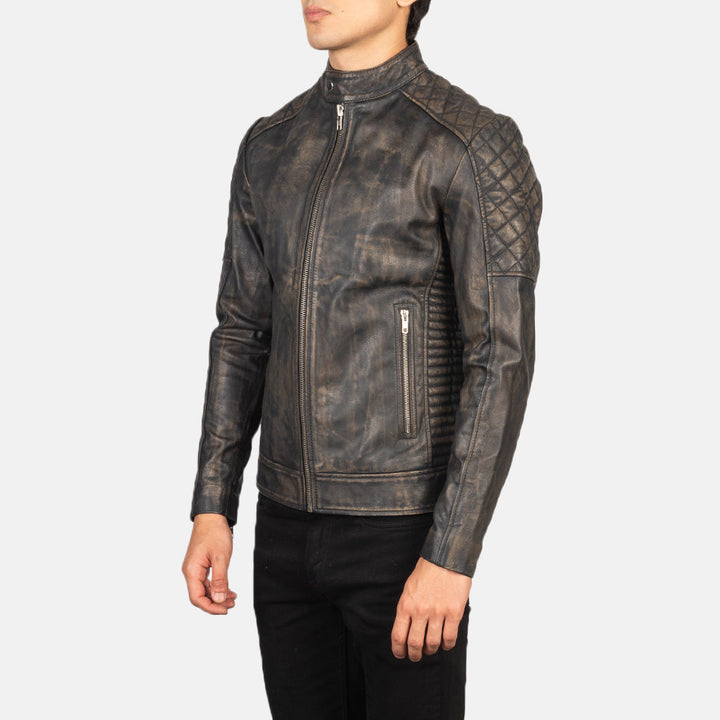 hand-aged-charcoal-leather-texture-on-moto-outerwear