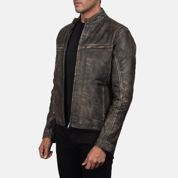 antique-charcoal-leather-motorcycle-jacket-raw-finish