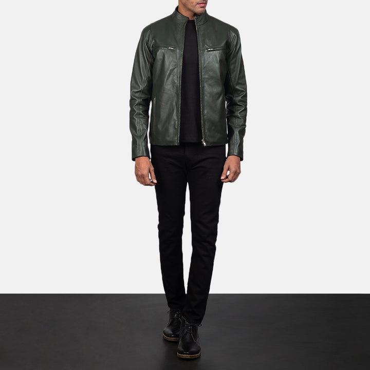 premium-dark-green-cafe-racer-outerwear-for-men