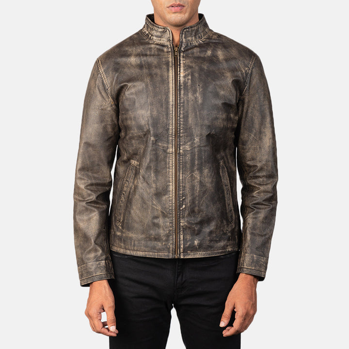 mens-industrial-slate-grey-distressed-leather-jacket-front