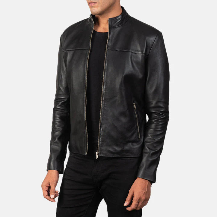 Detail-shot-YKK-zipper-on-black-leather-jacket