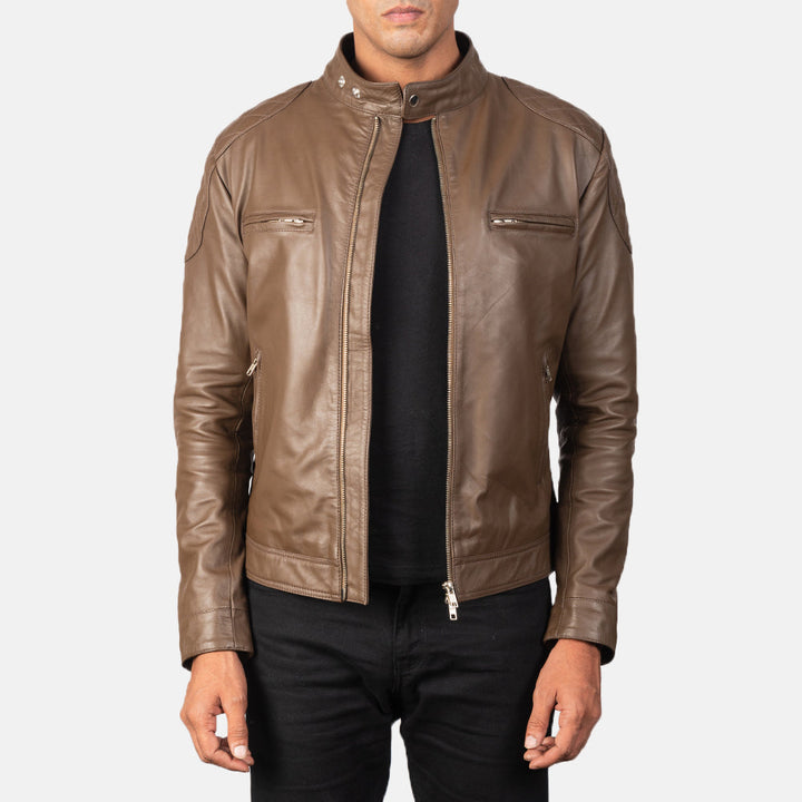 mens-taupe-brown-quilted-leather-cafe-racer-jacket
