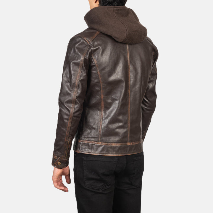 rugged-brown-motorcycle-jacket-with-hood-lifestyle-shot
