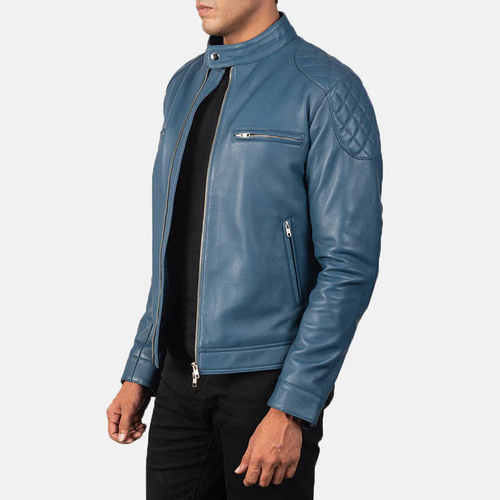 quilted-shoulder-detail-blue-leather-cafe-racer