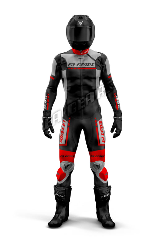 high performance motorcycle racing leather suit full body protection