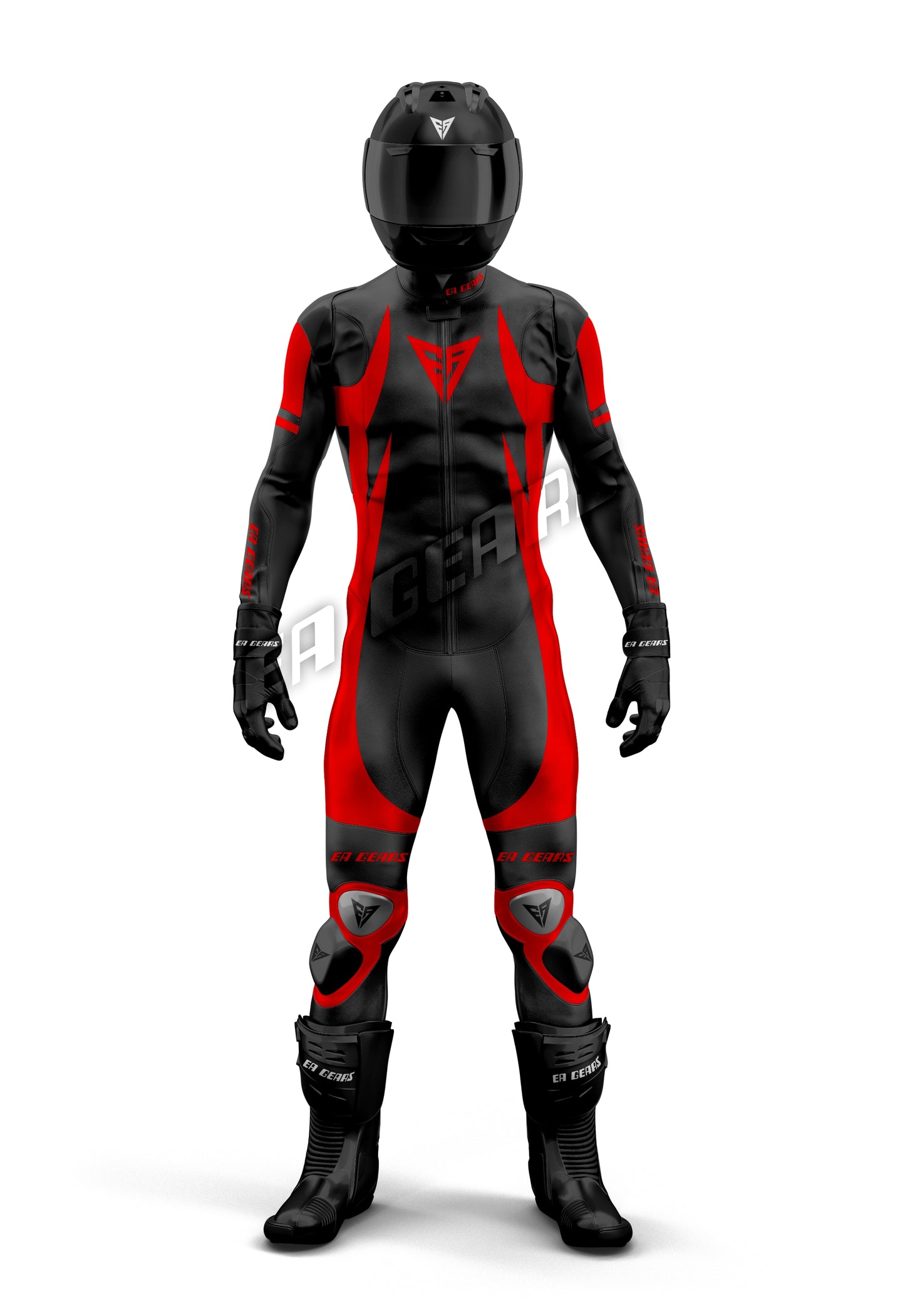 black red one piece and two piece motorcycle leather racing suit