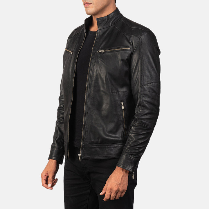 Close-up-of-soft-grain-black-leather-texture-stealth-collection