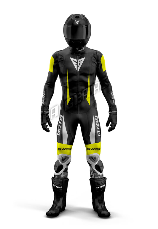 urban stealth one piece and two piece motorcycle leather suit for men and women CE approved